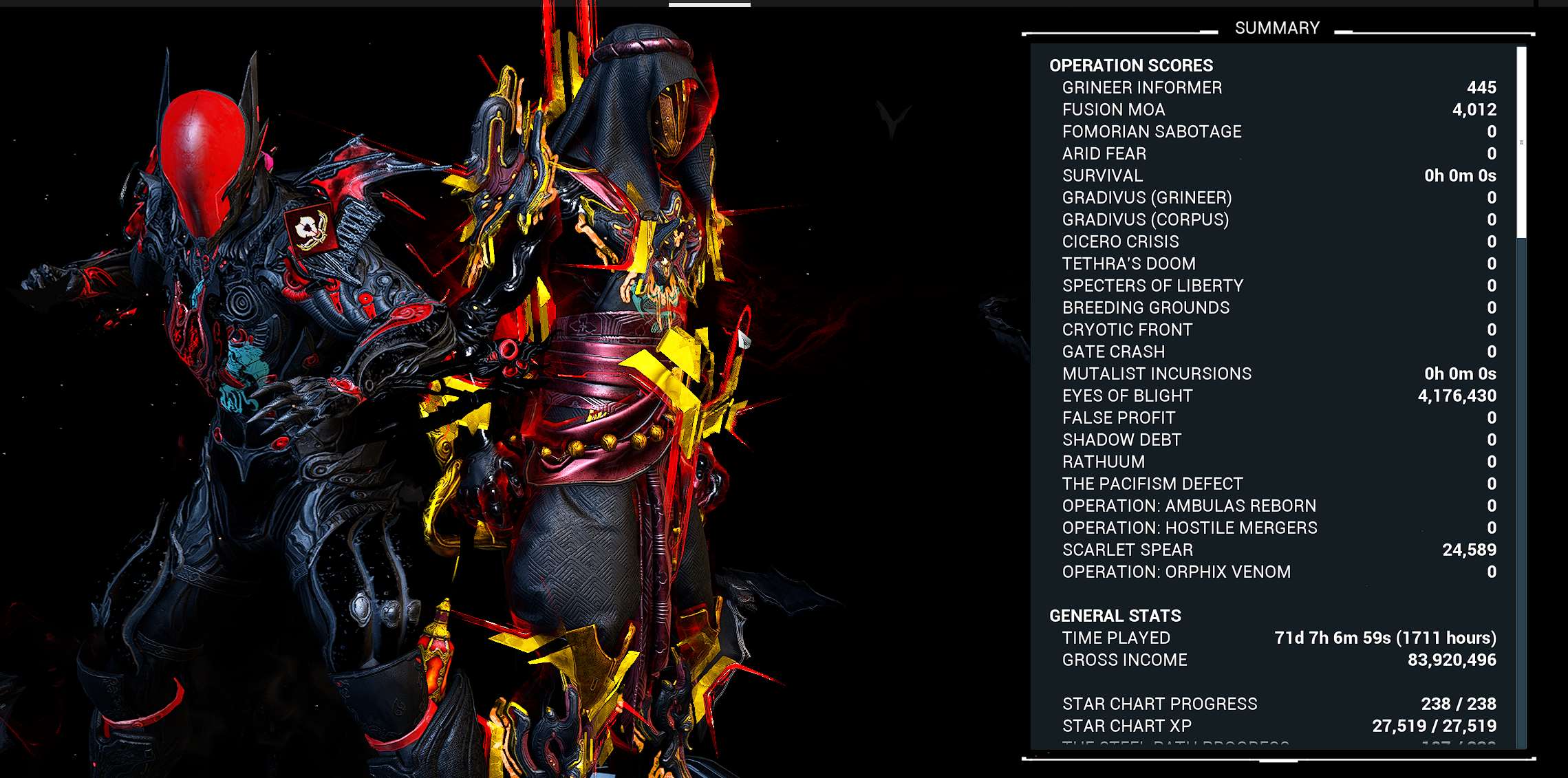 Vendo minha conta do Warframe